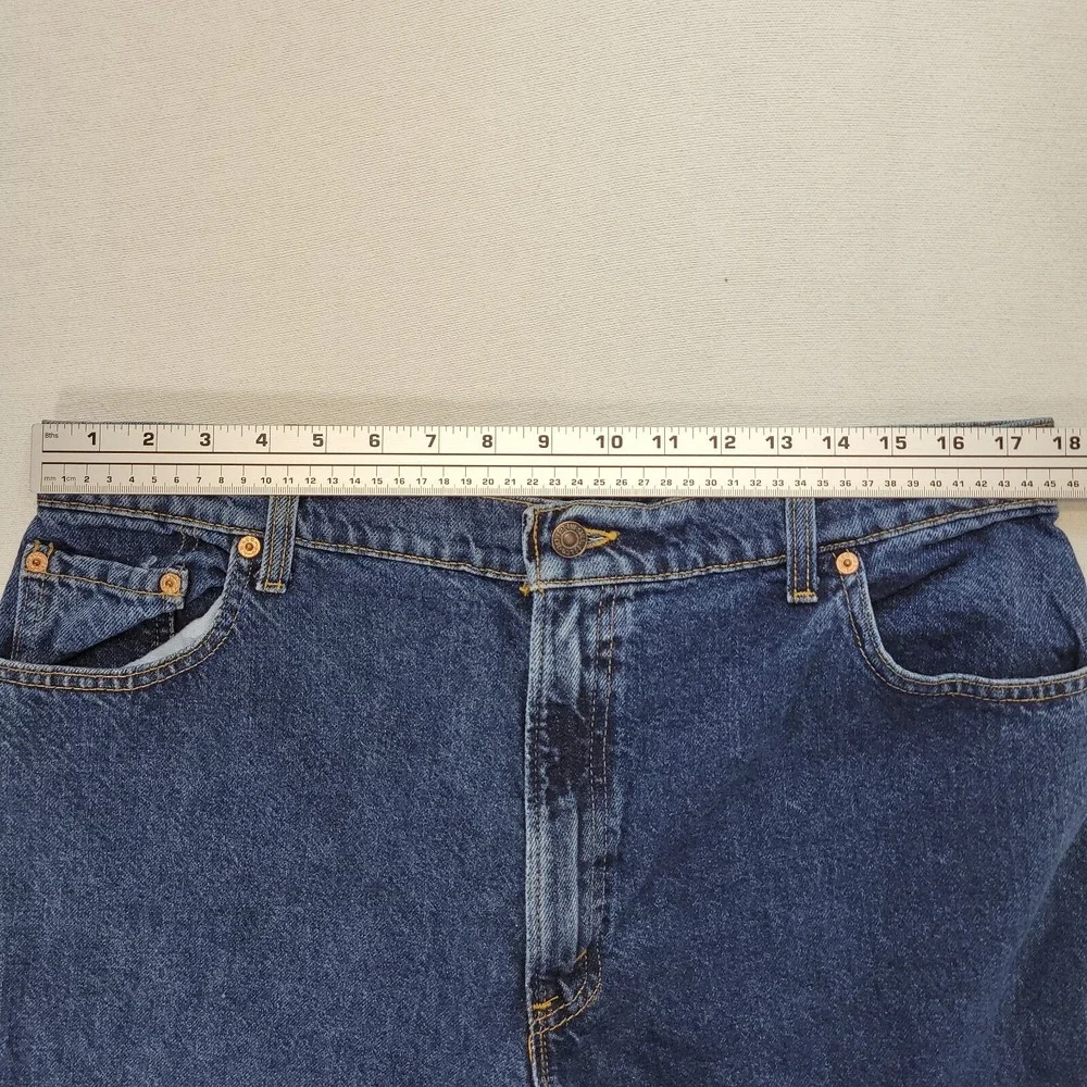 VTG 1993 Levis Jeans Womens 18 16550-0807 Blue Relaxed Tapered Leg Mom‎ USA Made